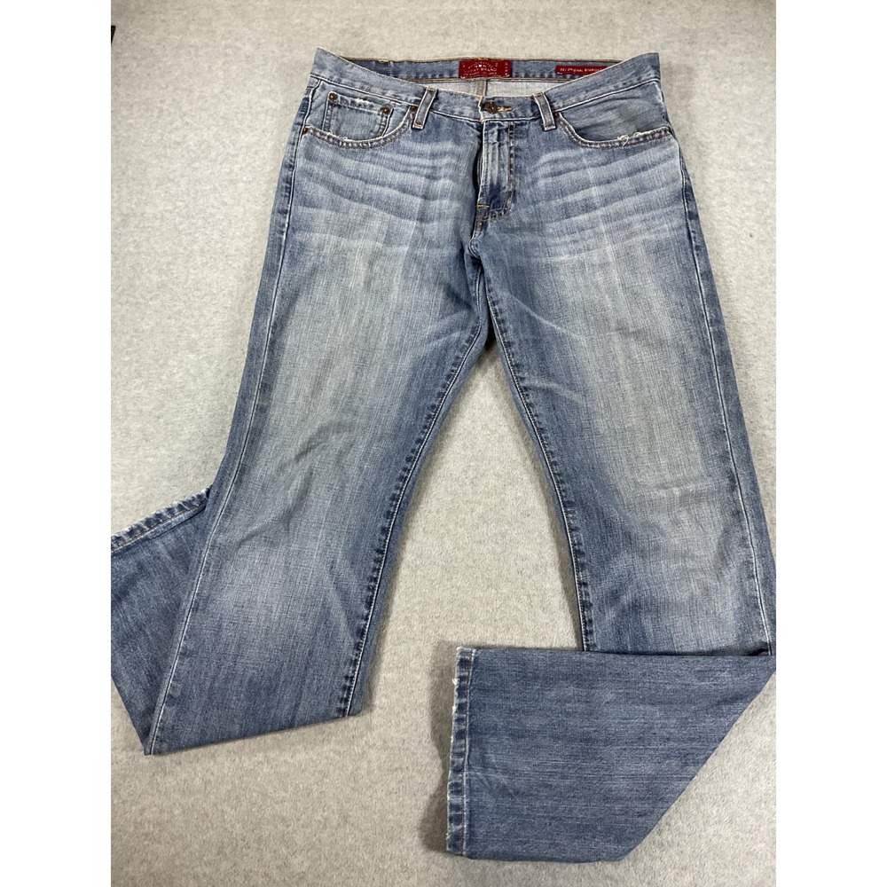 Lucky Brand 221 Original Straight Mens Jeans 31x32 Blue Denim Medium Wash 2874